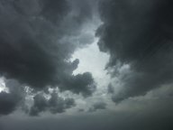 Severe thunderstorm east of Denver, Colorado