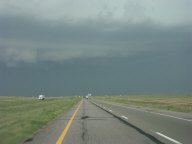 Severe thunderstorm east of Denver, Colorado