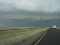 Severe thunderstorm east of Denver, Colorado