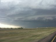 Severe thunderstorm east of Denver, Colorado