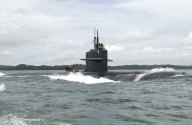 USS Portsmouth (SSN 707) in Panama Canal