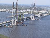 Sidney Lanier Bridge under construction