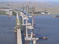 Sidney Lanier Bridge under construction