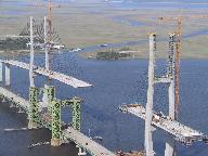 Sidney Lanier Bridge under construction